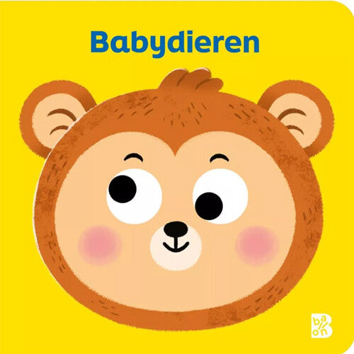 Uitgeverij ballon kartonboekje babydieren - met wiebelogen