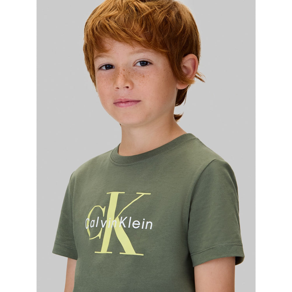Køb Calvin Klein Thyme Ck Monogram Ss T-Shirt