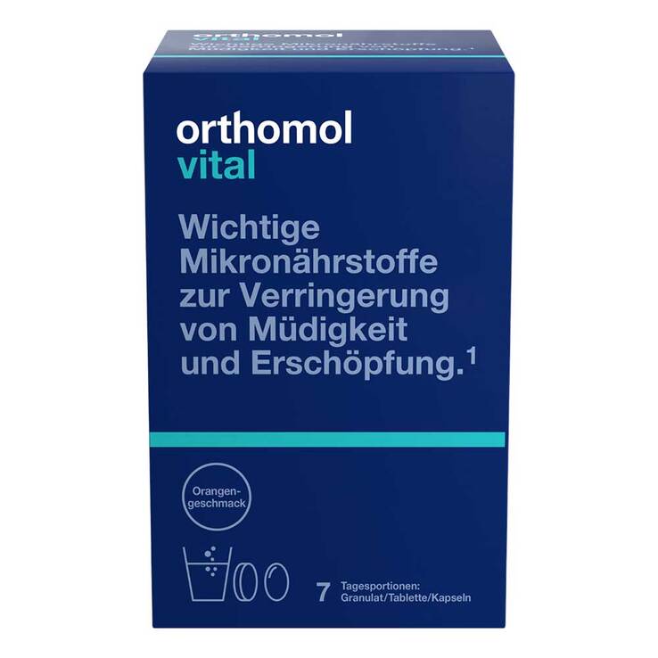 Orthomol Vital Granulat / Tablette / Kapseln Orange, 7 St