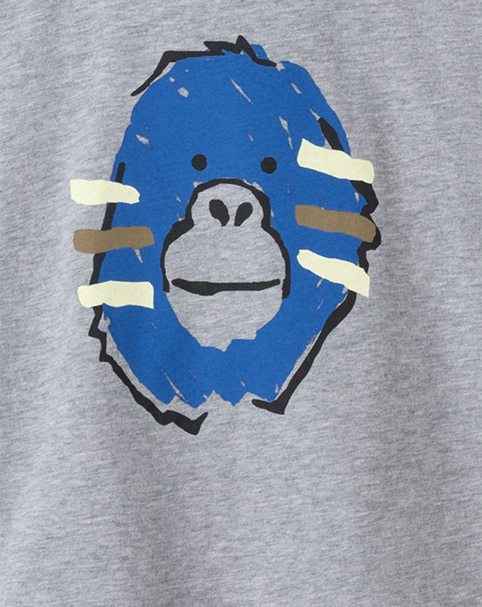 T-Shirt APE FACE in grau melange
