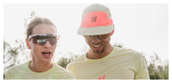 Casquette Compressport 5 Panel Light Cap Vert/Rouge