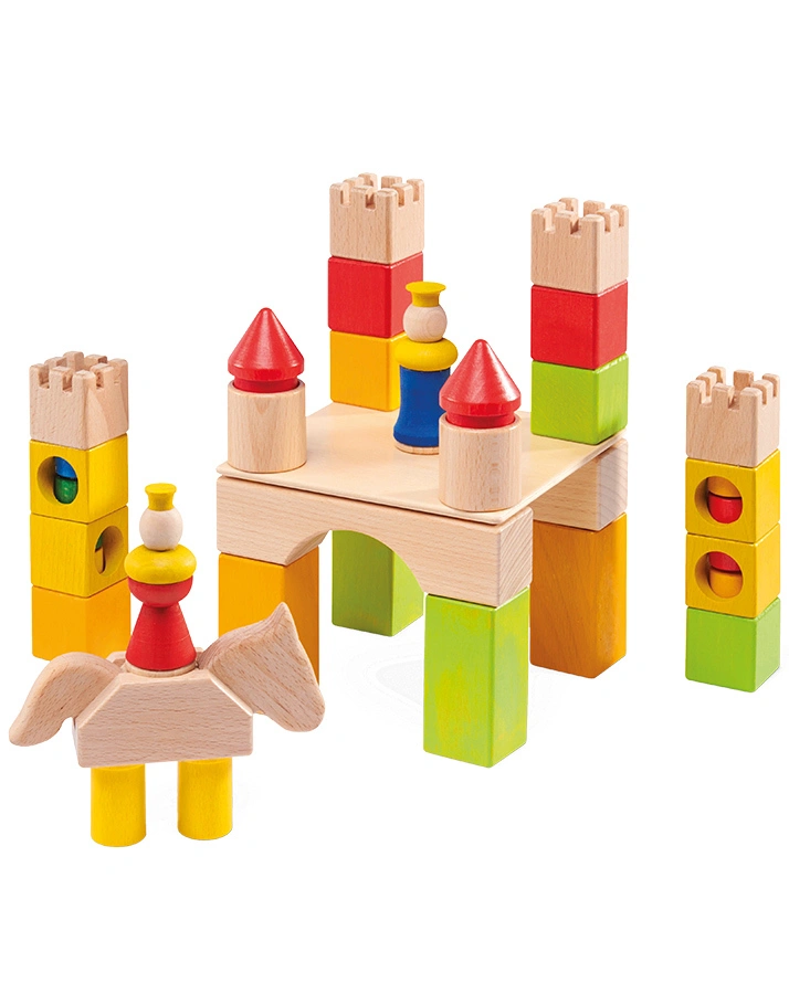 Bauklötze CUBIO BURG 48-teilig aus Holz