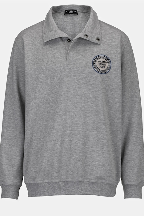 Boston Park Sweatshirt, Troyerkragen, bis 72/74