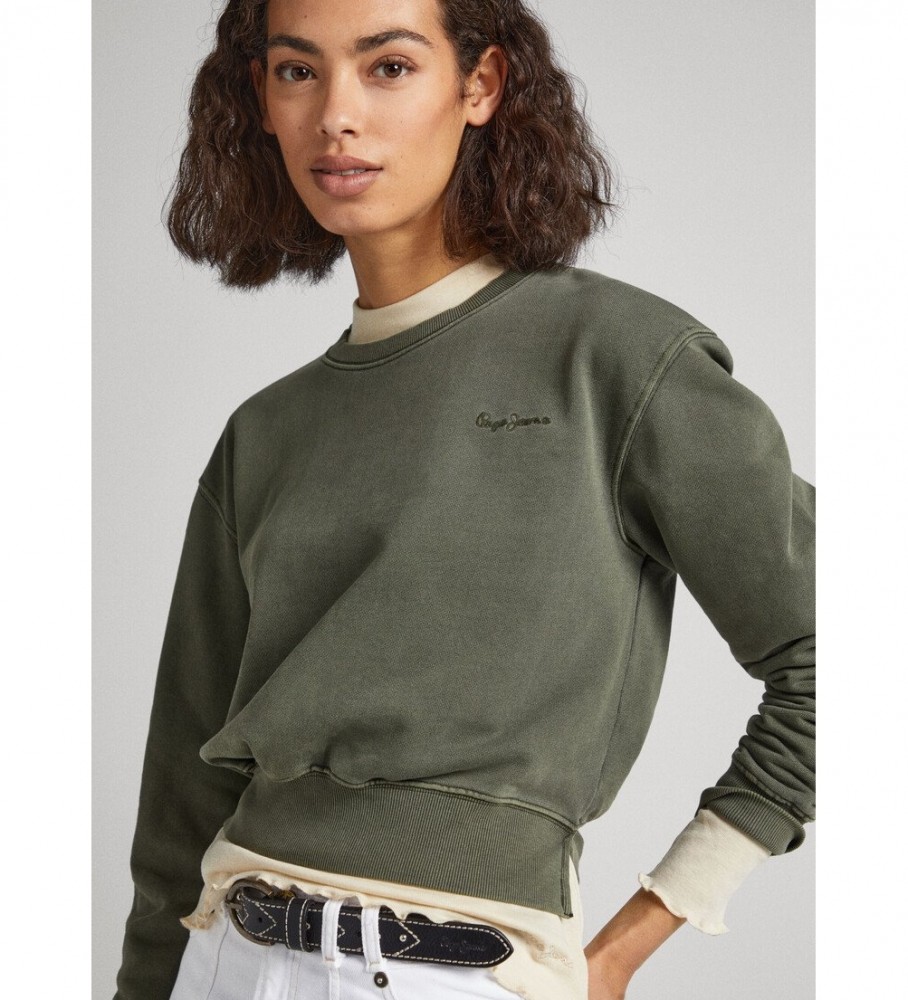 Moletom verde Adriana da Pepe Jeans