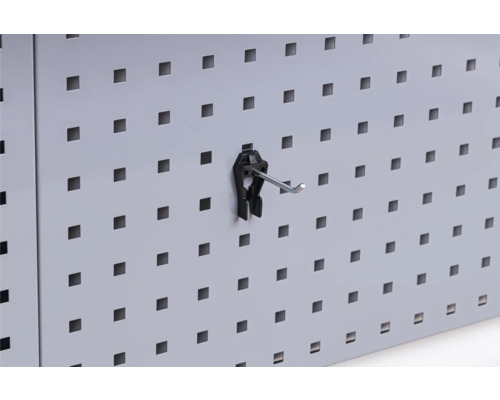 Enkele doornhaak Industrieel 27 x 60 x 79 mm zwart, 3 st.