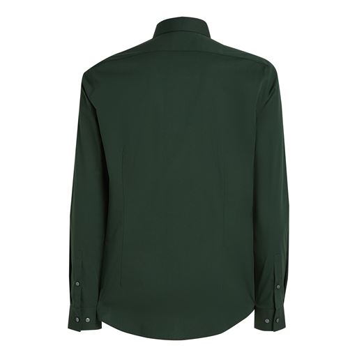 Calvin Klein Poplin Stretch Slim Skjorte, Midnight Forest, 45