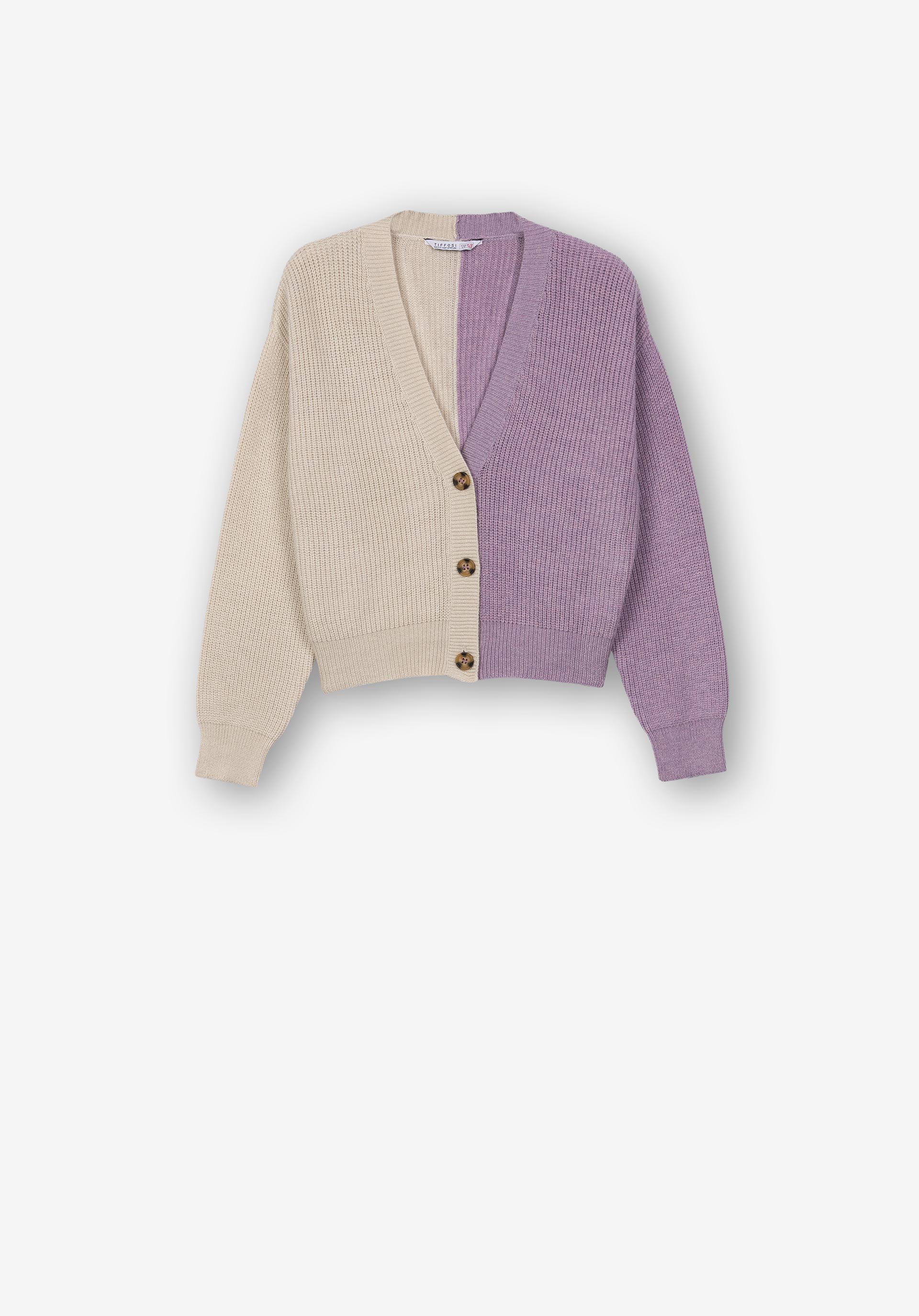 Cardigan Color Block