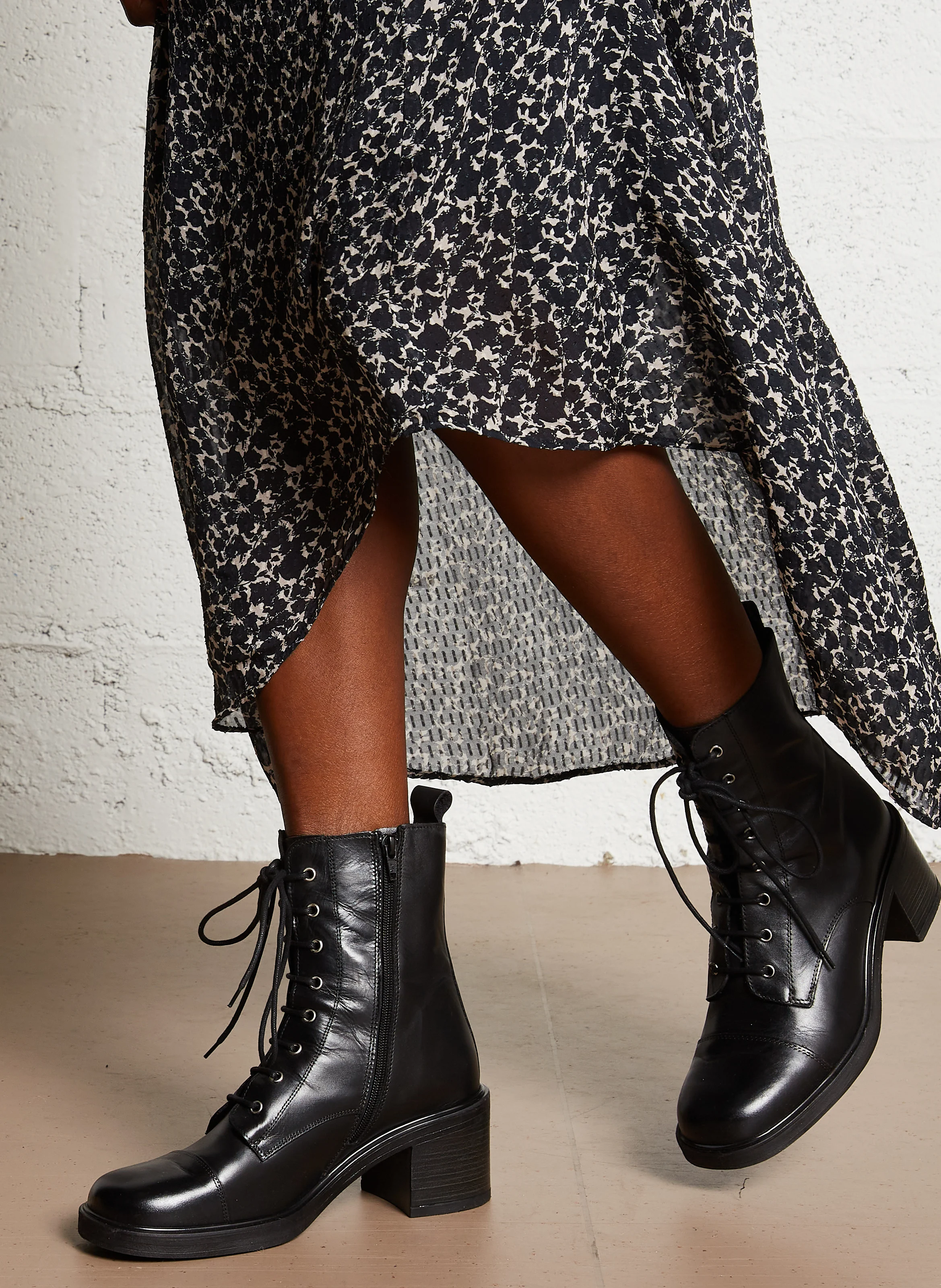 PANAME - Boots en cuir | Noir
