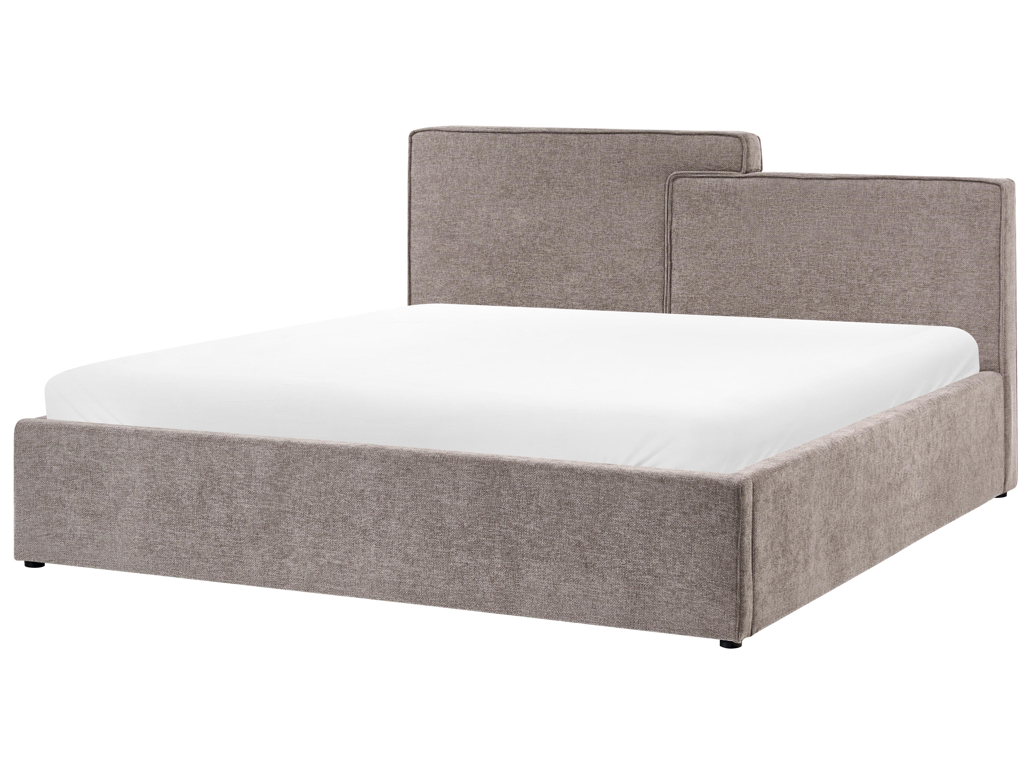 Bed met opbergruimte Stof LAGARDE 180 x 200 cm Taupe