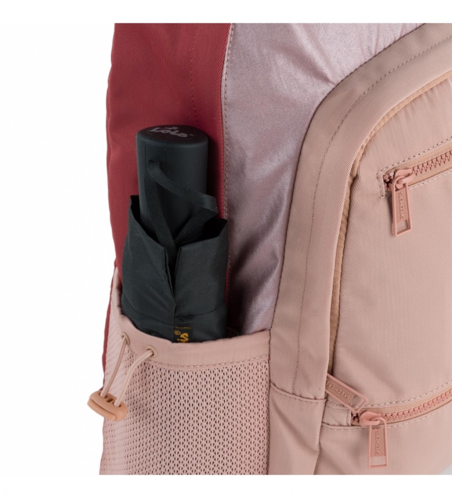 Skechers Mochila S985 rosa metalizado -23x40x17 cm-