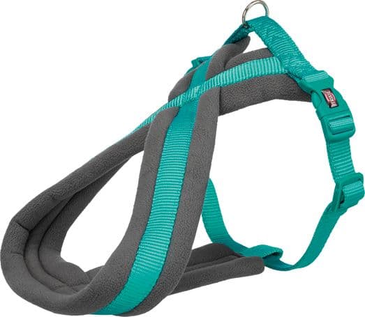 Trixie Premium touring harness, S: 35–65 cm/20 mm, ocean