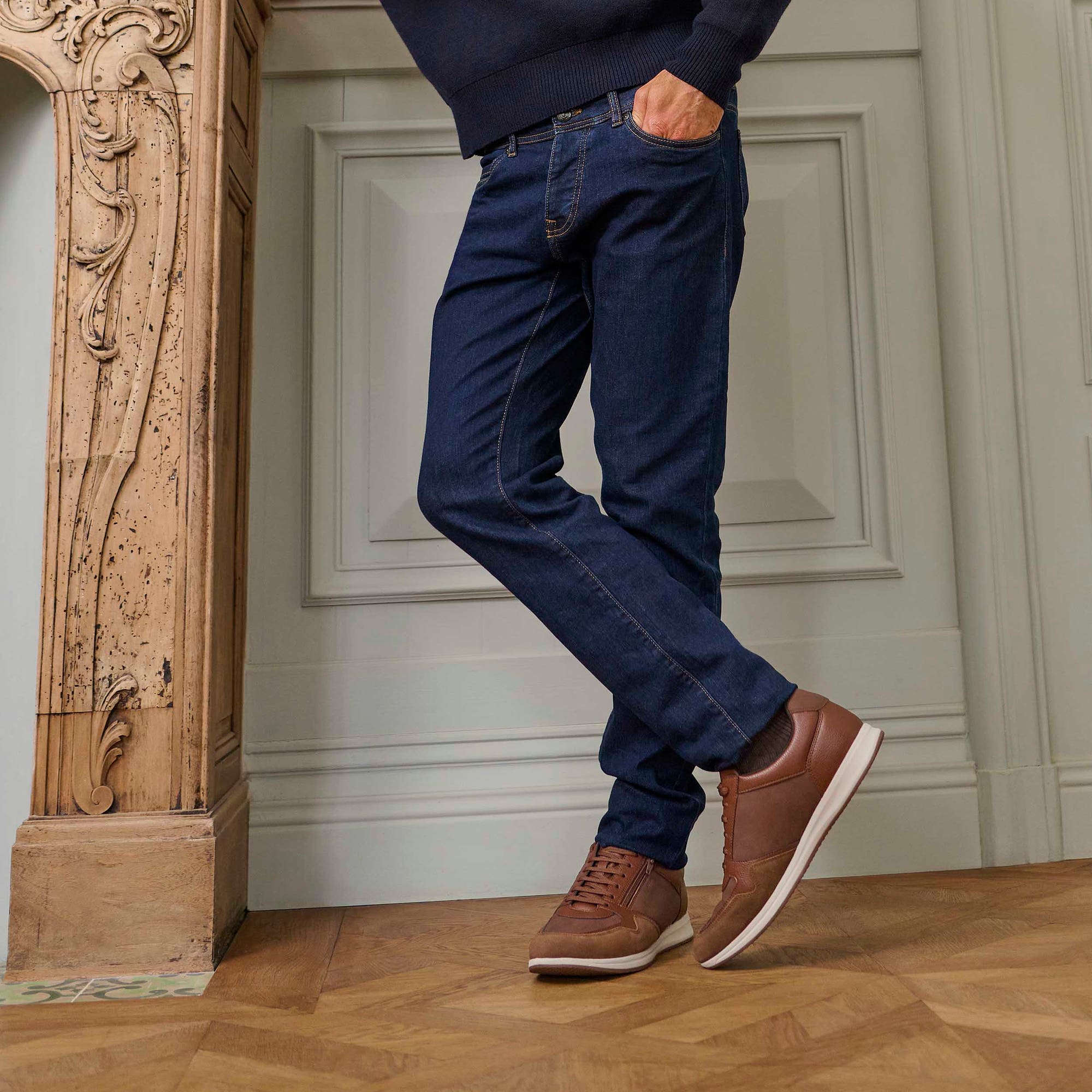 Baskets basses Homme marron