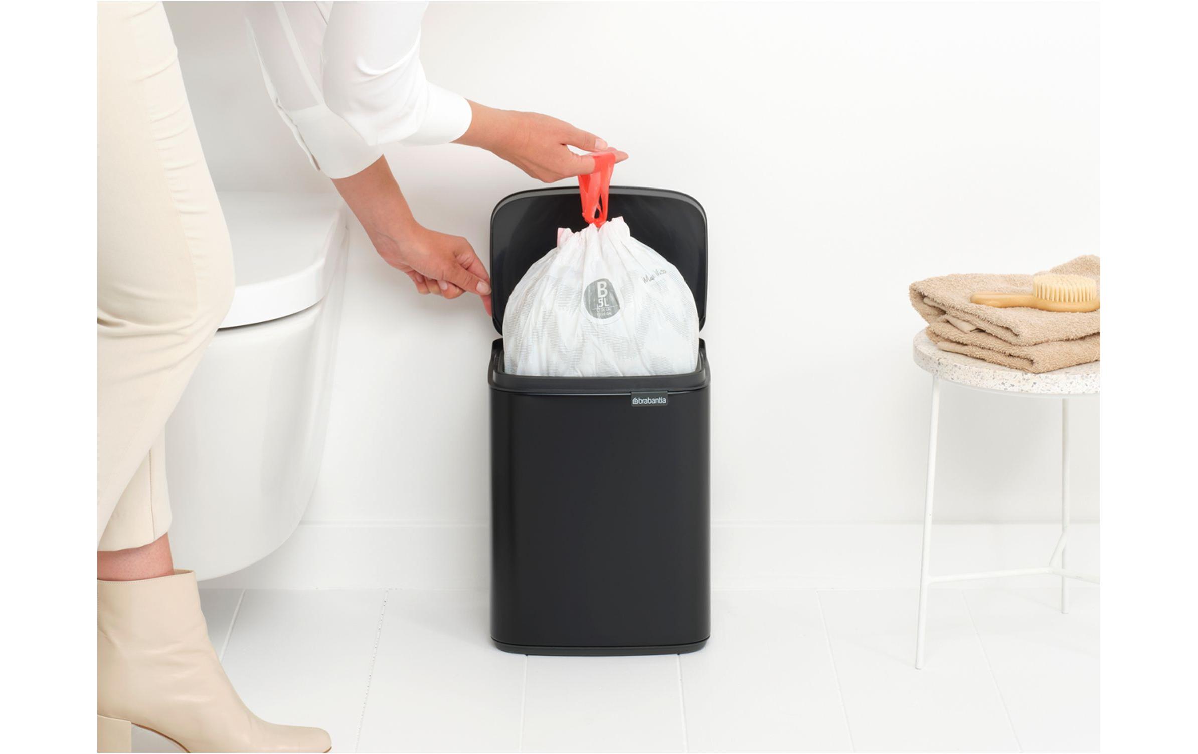 Kosmetikeimer Bo Waste Bin 7 l, Schwarz mattMülleimer