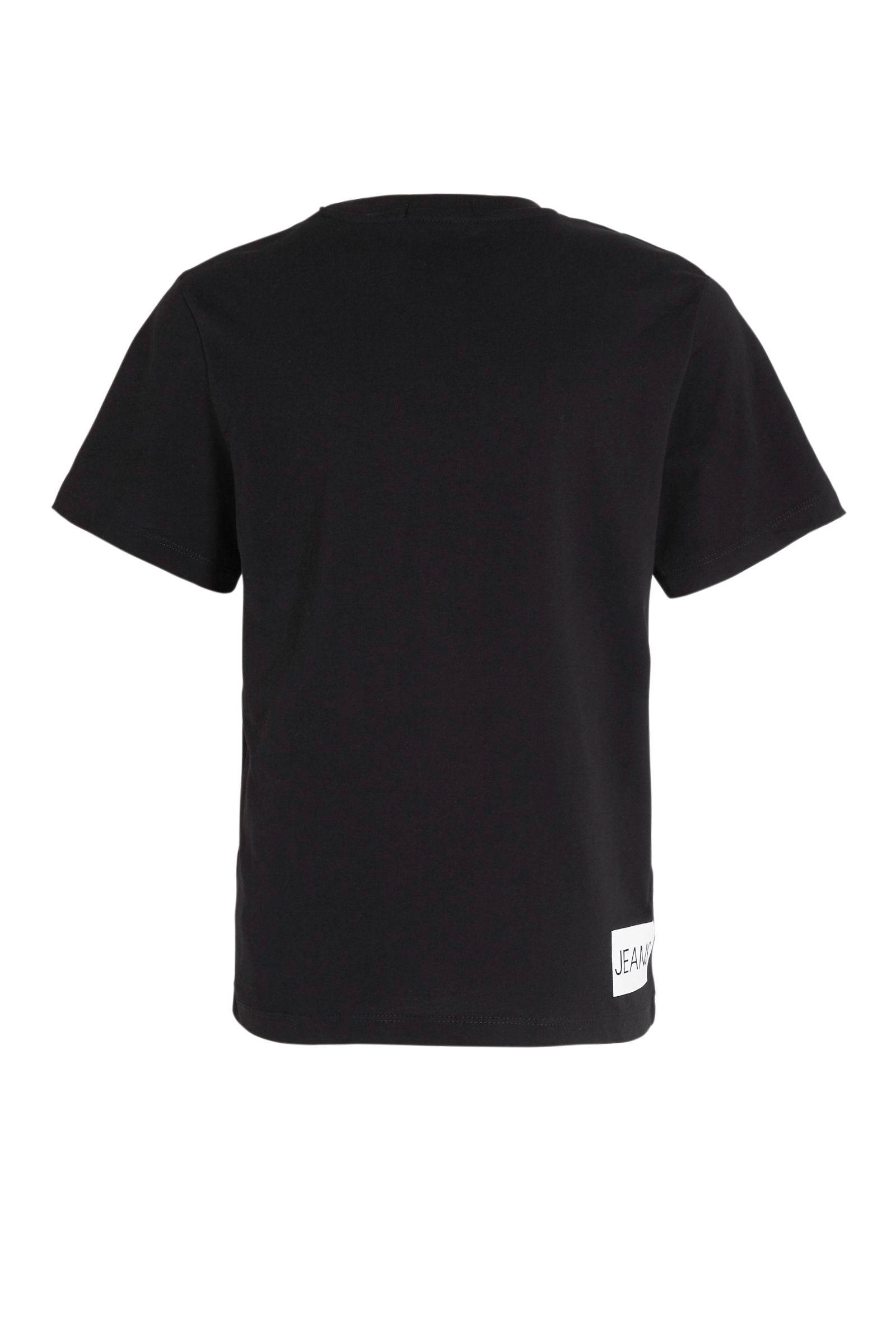 CALVIN KLEIN JEANS T-shirt met logo zwart