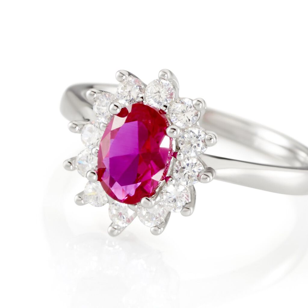 Bague Perez Argent Blanc Oxyde De Zirconium