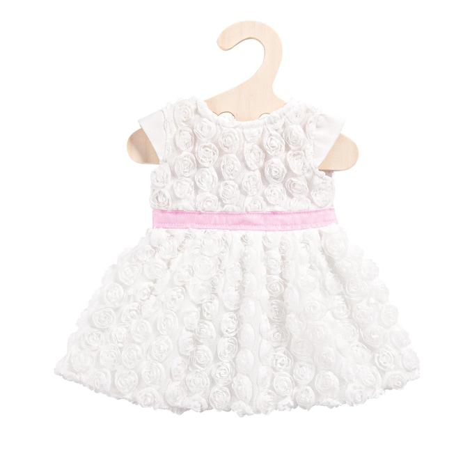Puppenkleid - weiße Rosen - Größe 35 - 45 cm