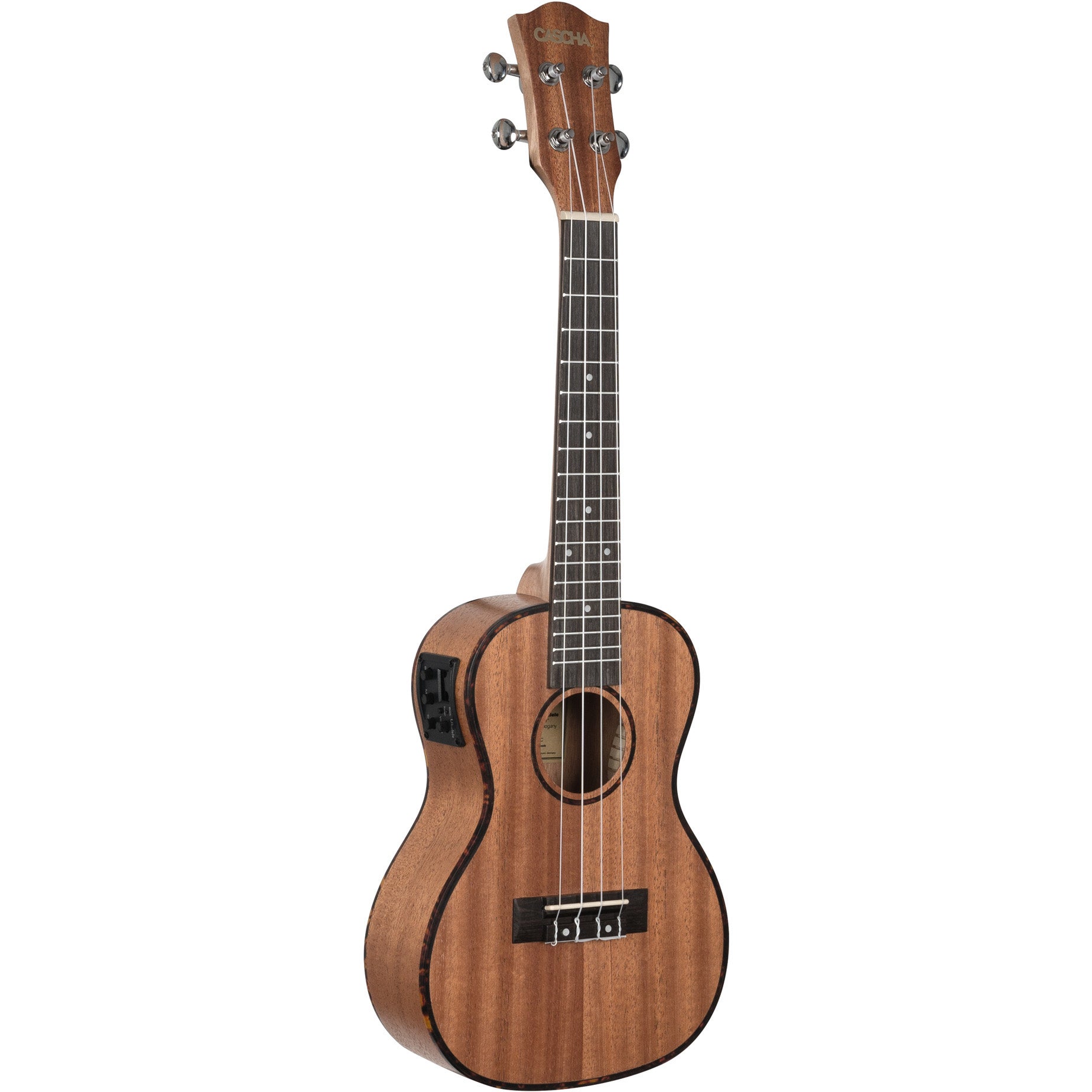 Cascha HH2035E Premium Mahogany E/A concert ukelele set