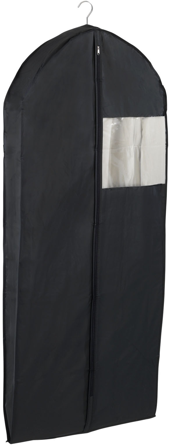 WENKO Kleidersack »Modell Deep Black« Kleiderschutzhülle mit Reissverschluss & Sichtfenster, ideal auf Reisen
