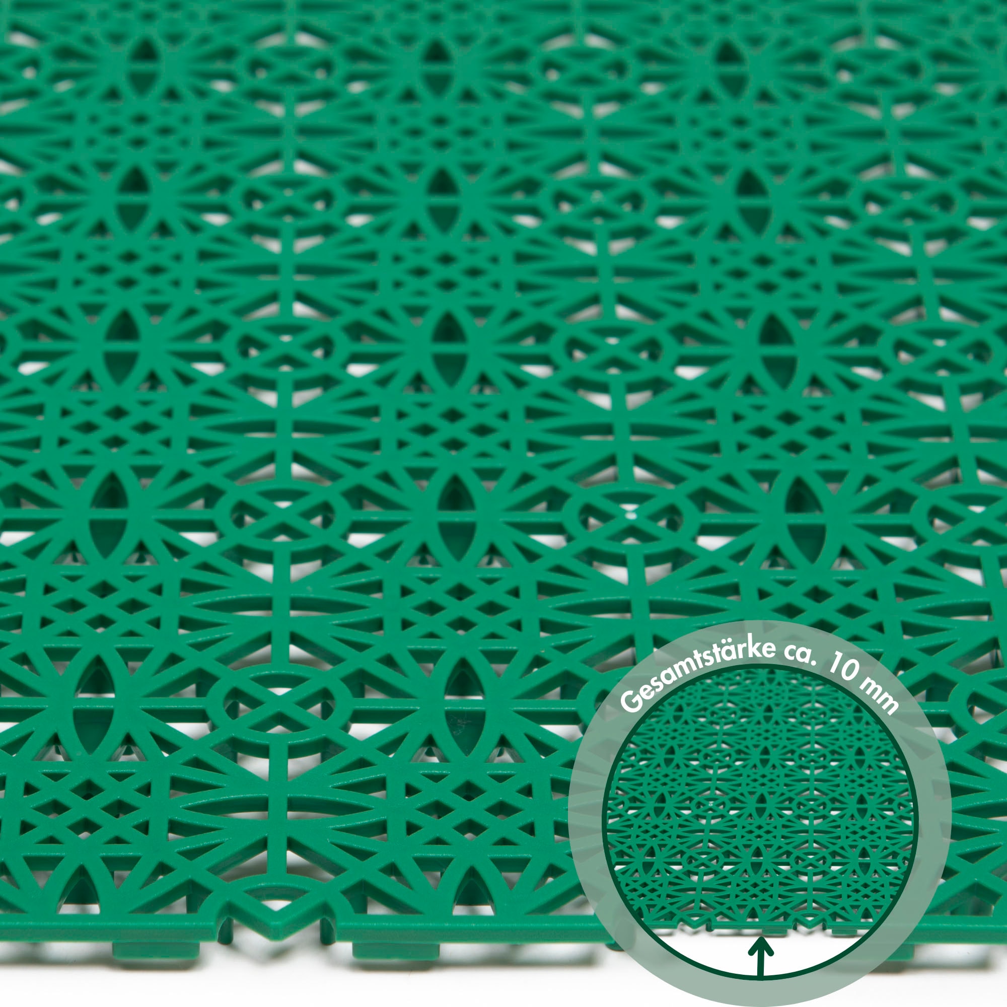 Andiamo Kunststoff-Fliesen »Terrassenfliesen Terra Sol, Made in Swiss« Packung, 7 Stk. tlg. Outdoor Klickfliesen, 38x38 cm, Set mit 1 qm, 2 qm, 5 qm, UV-beständig