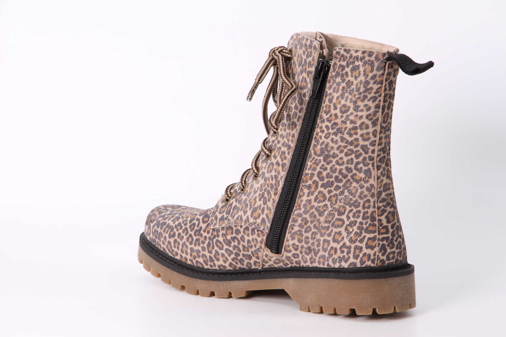 Lulu Wool High LaceZip Tex taupe leo