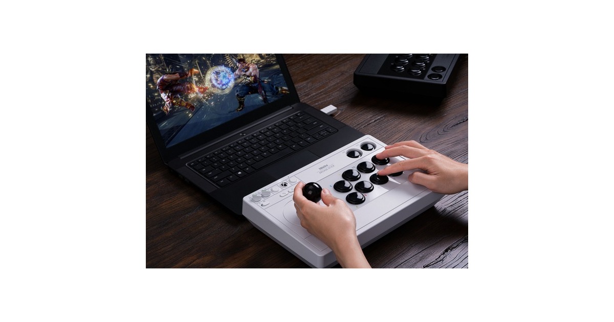 8BitDoArcade Stick for Xbox joystick  (Wit, Pc, Xbox One, Xbox Series X|S)