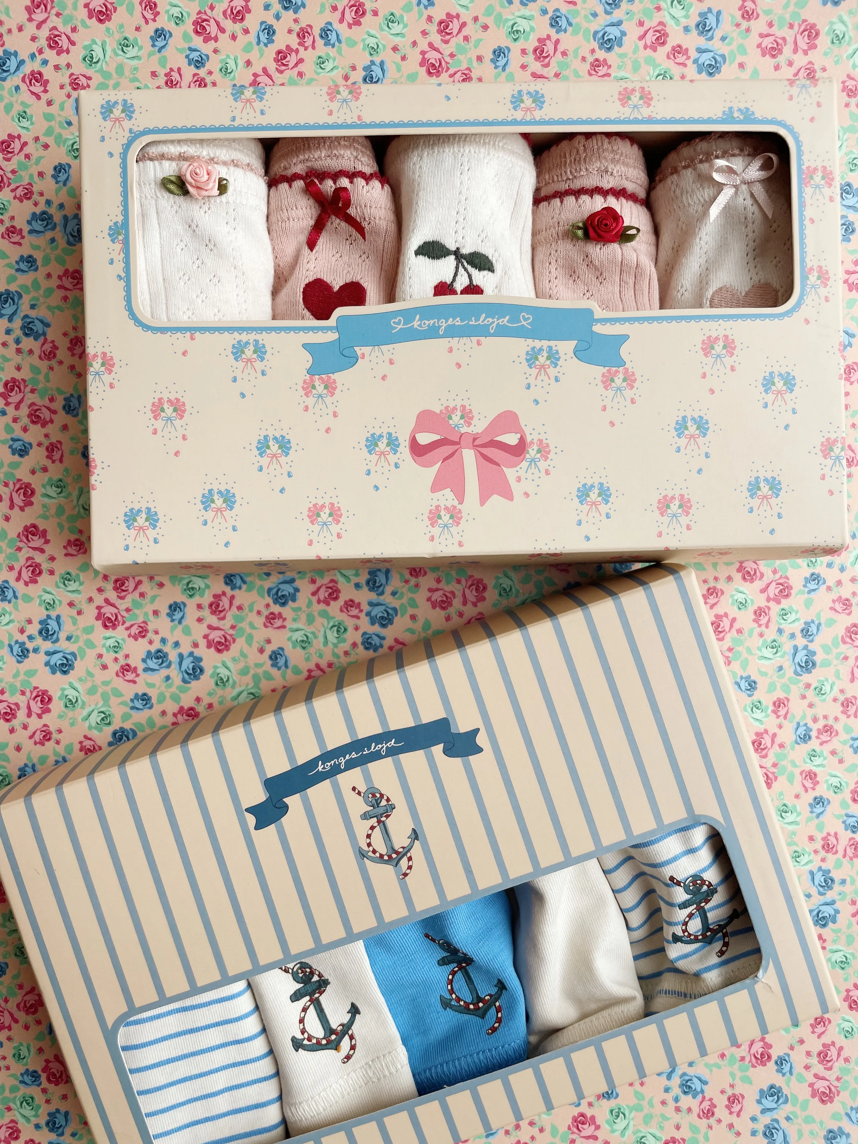 Minna 5 pak underbukser - rose\/white mix - 2Y