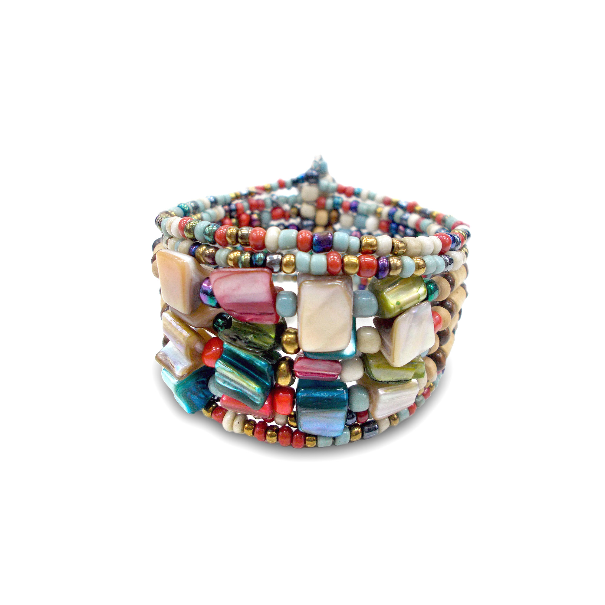 Armband 'Rubine', multicolor, L 9 cm, B 4 cm, H 2 cm günstig bestellen