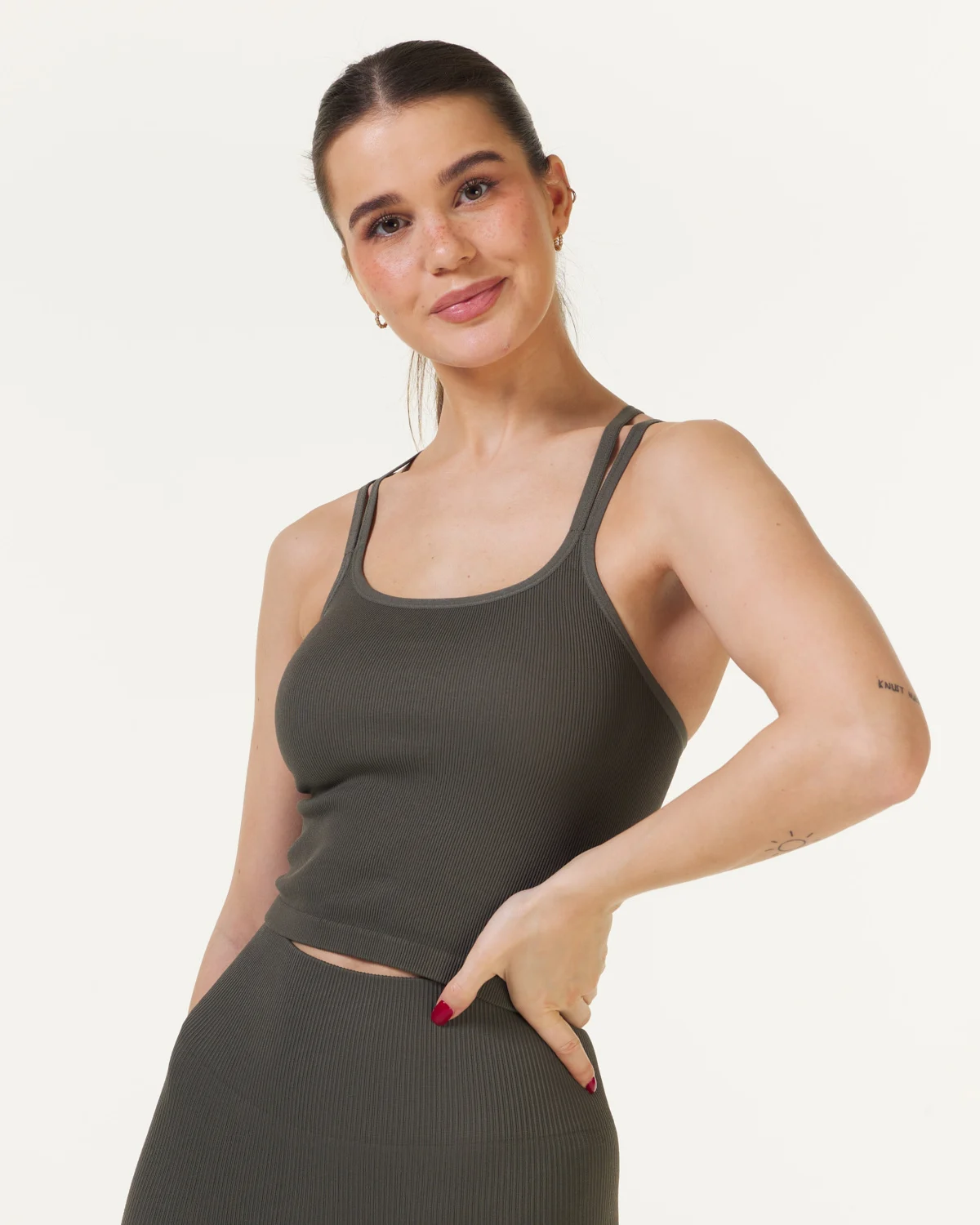 Bumpro Perfect Rib Croptop Military Green