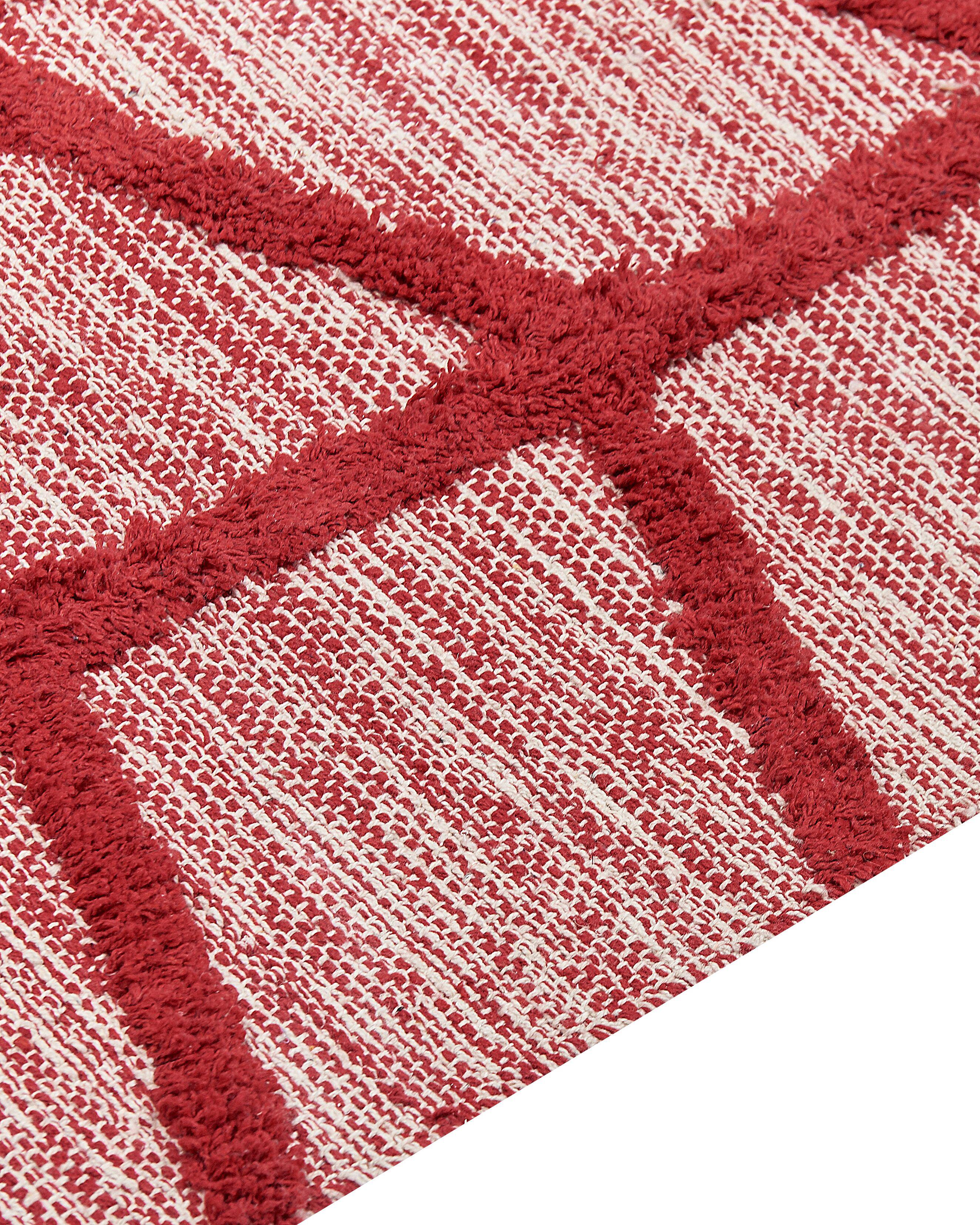 Vloerkleed SIVAS Rood 160 x 230 cm Katoen