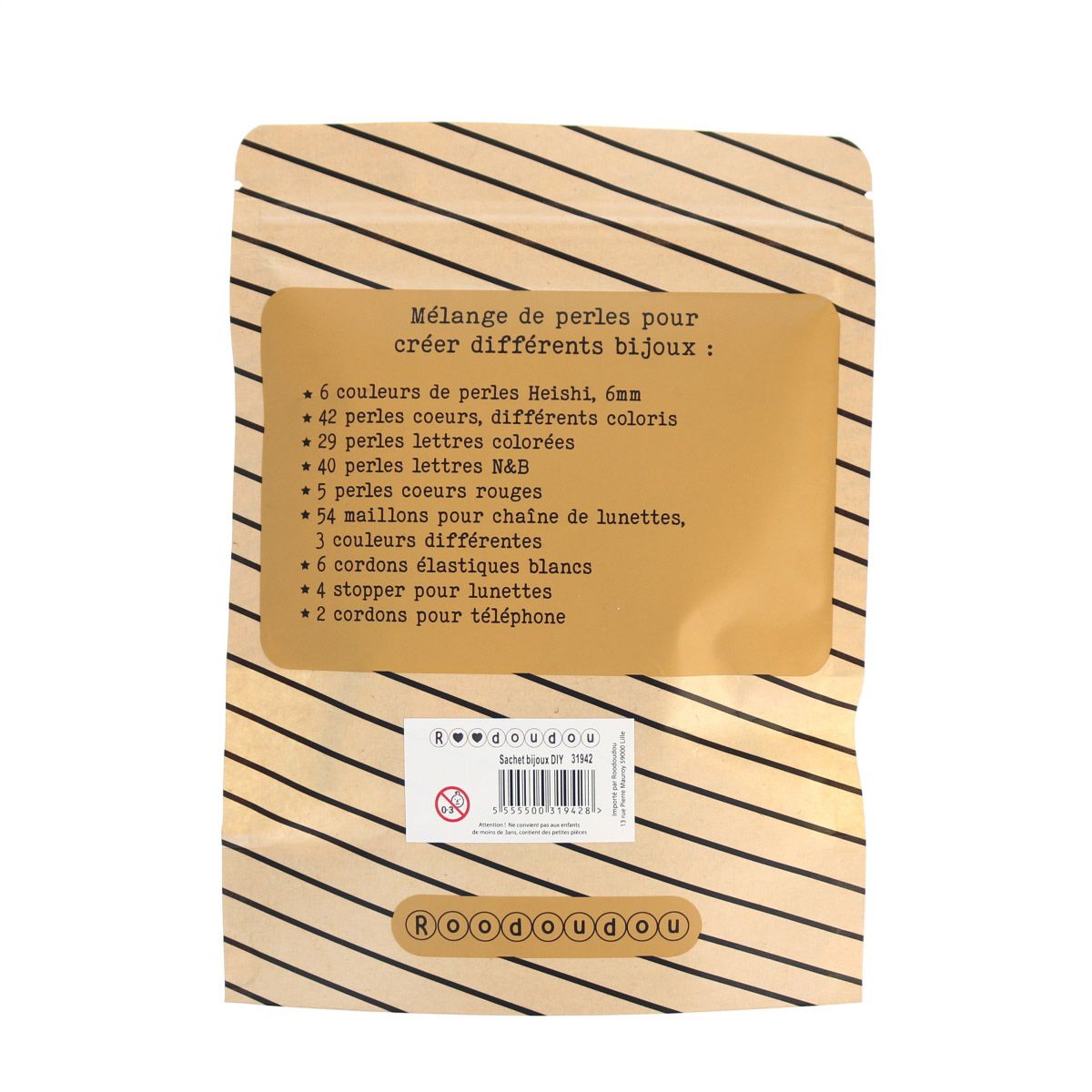 Kit bijoux en perles Do It Yourself Roodoudou