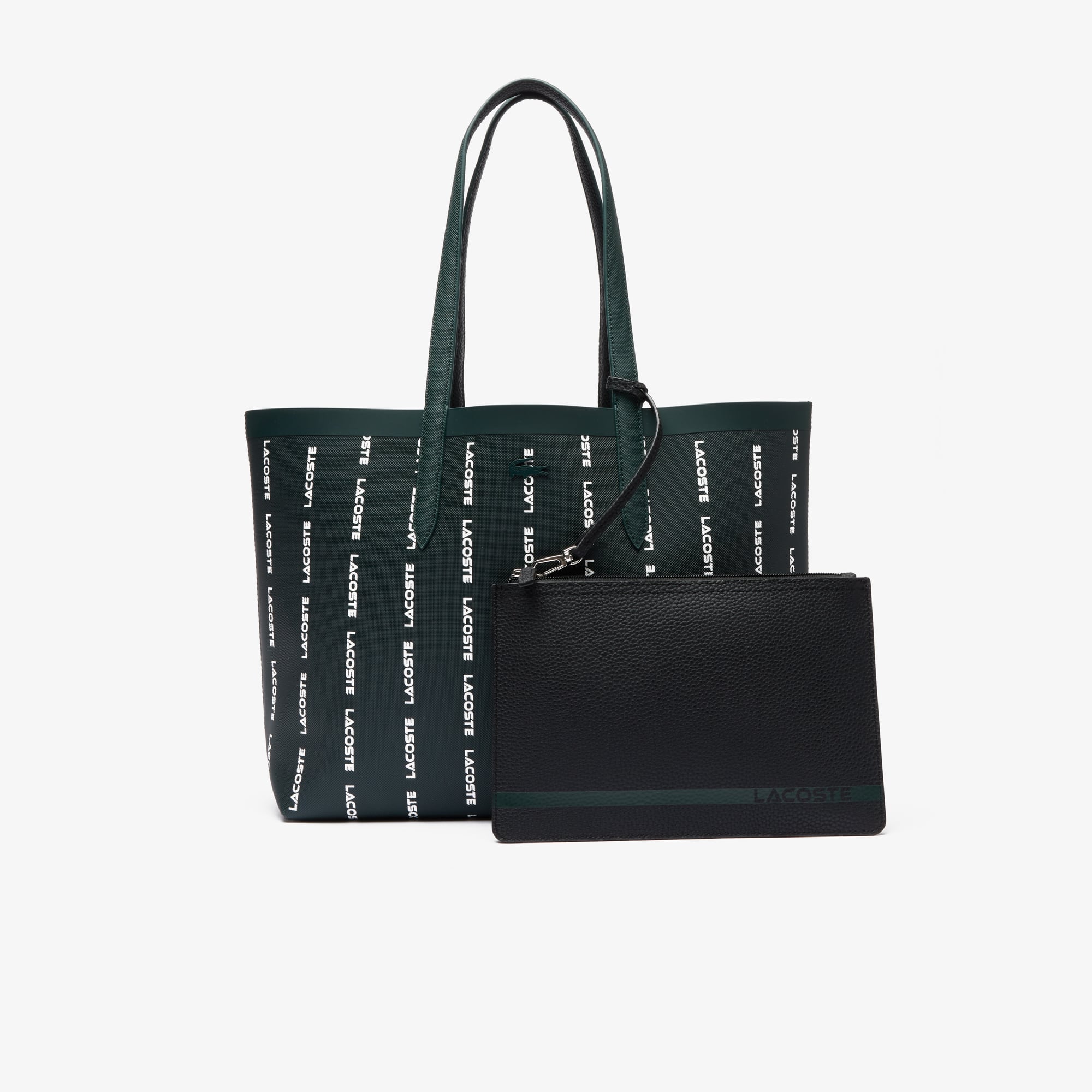 Sac cabas Anna réversible imprimé all-over Sacs à main & Cabas - Vert - Lacoste - Femme
