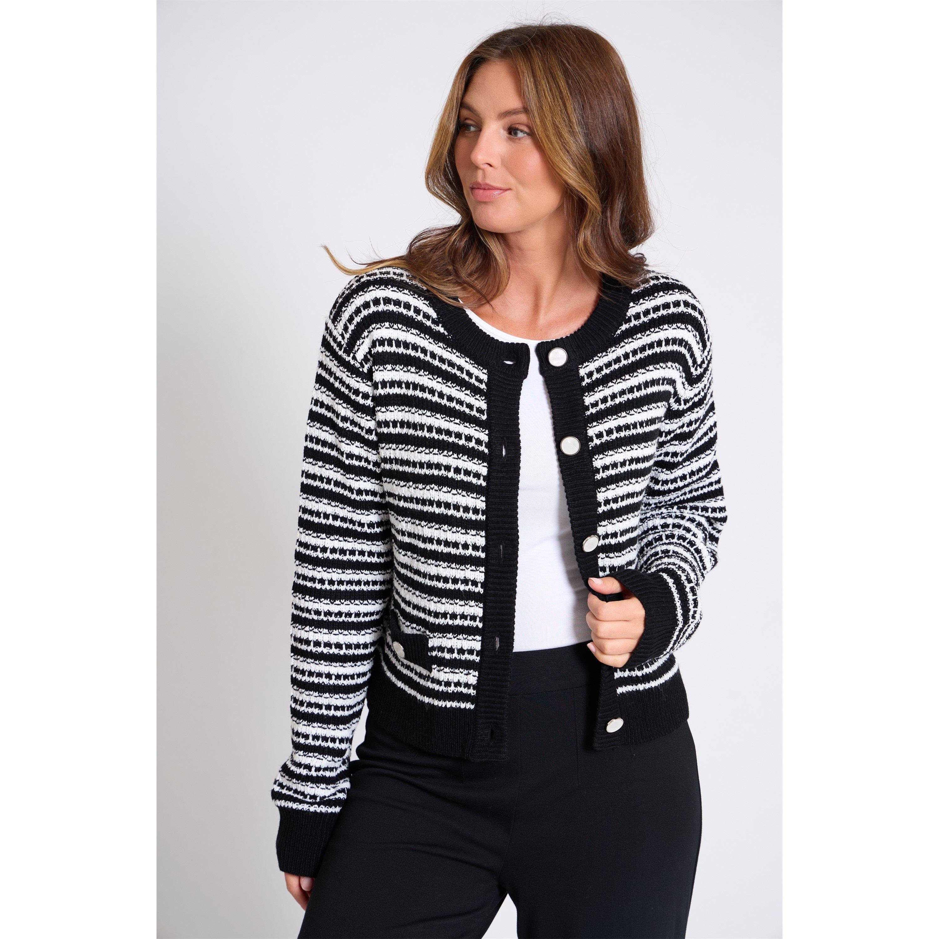 Be You BY Button Trim Cardigan