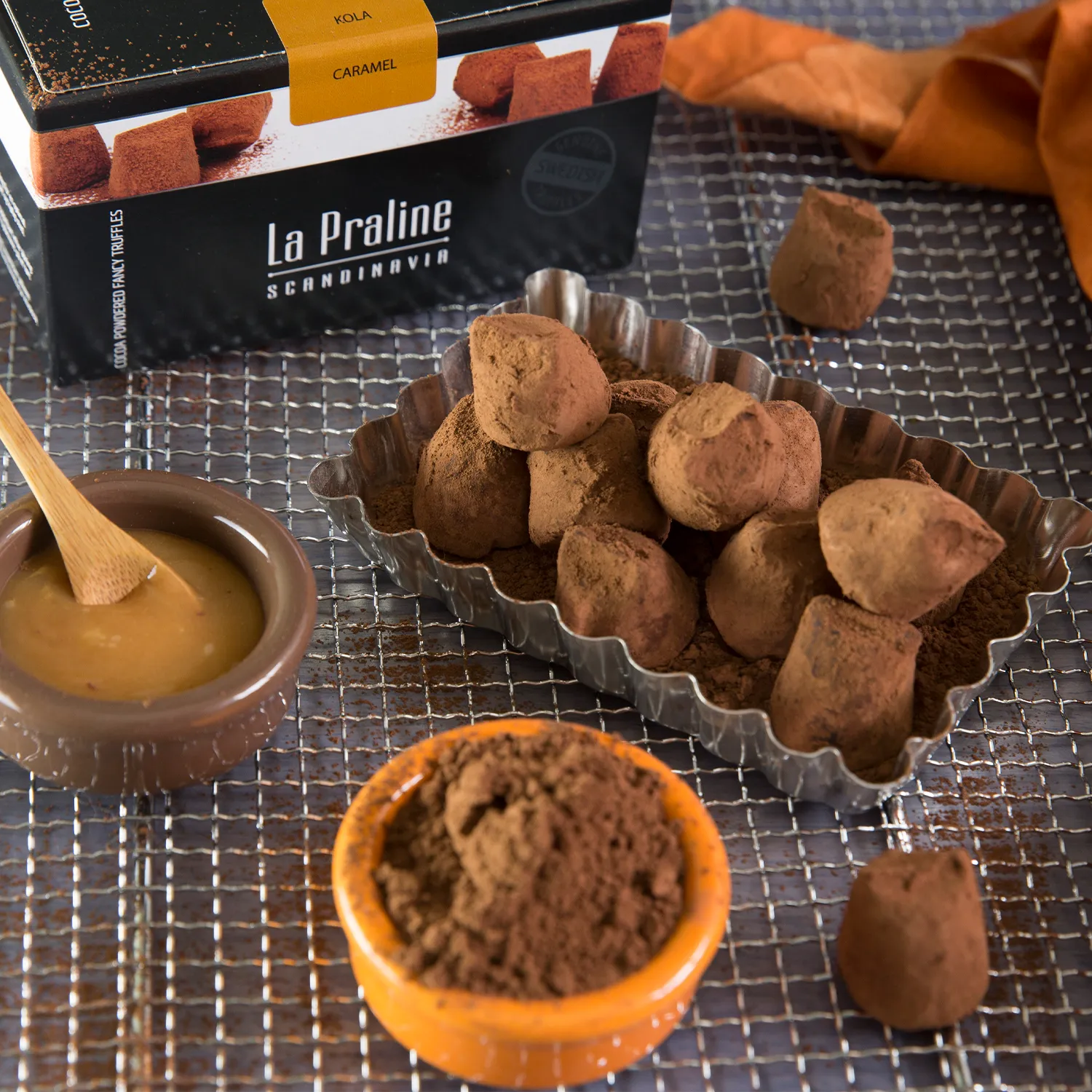 La Praline Chocolate Truffles Cocoa Nibs