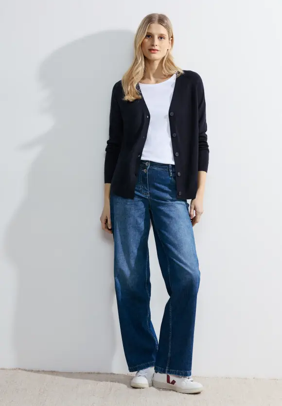 Strick Cardigan - universal blue