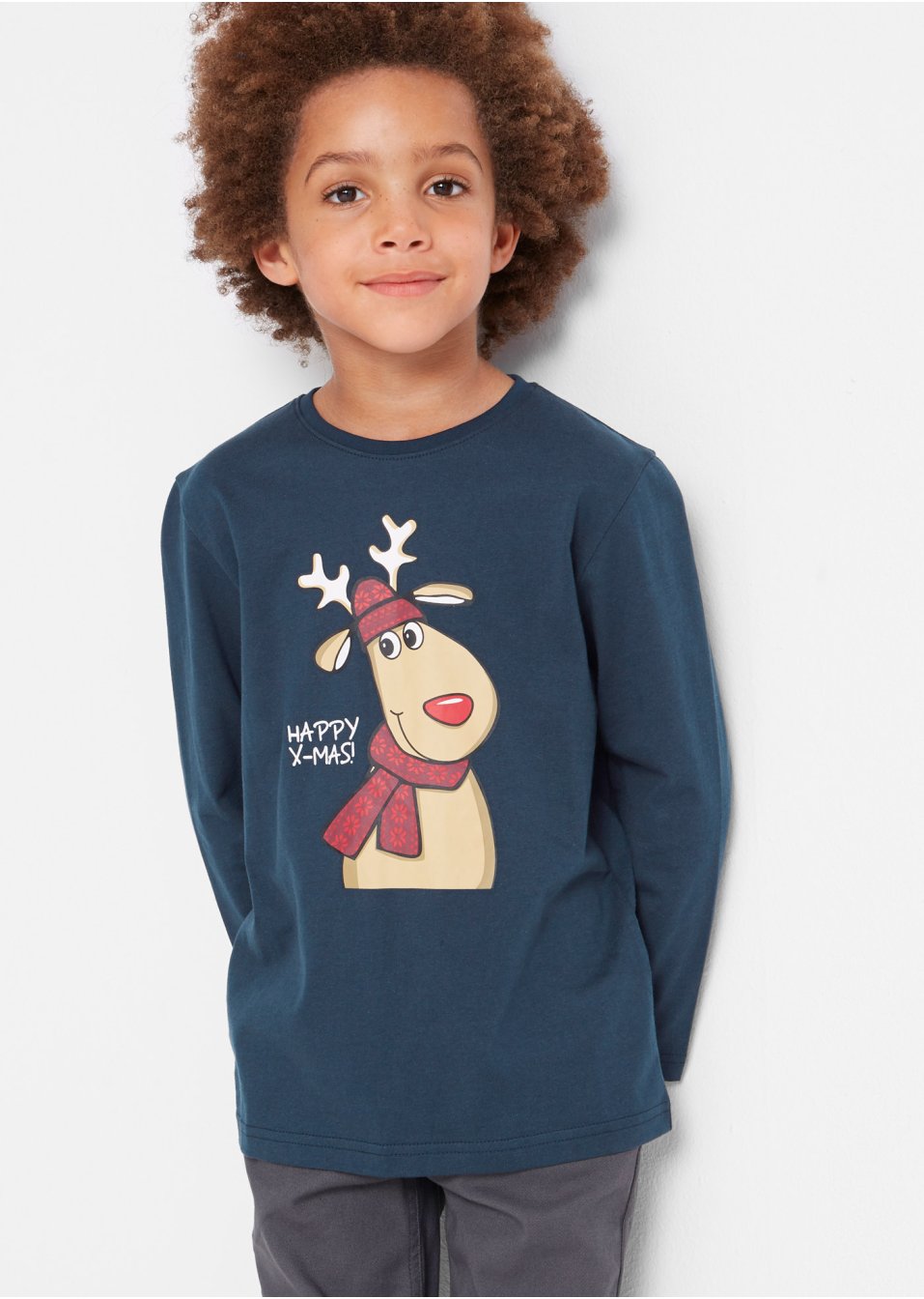 T-shirt manches longues garçon coton