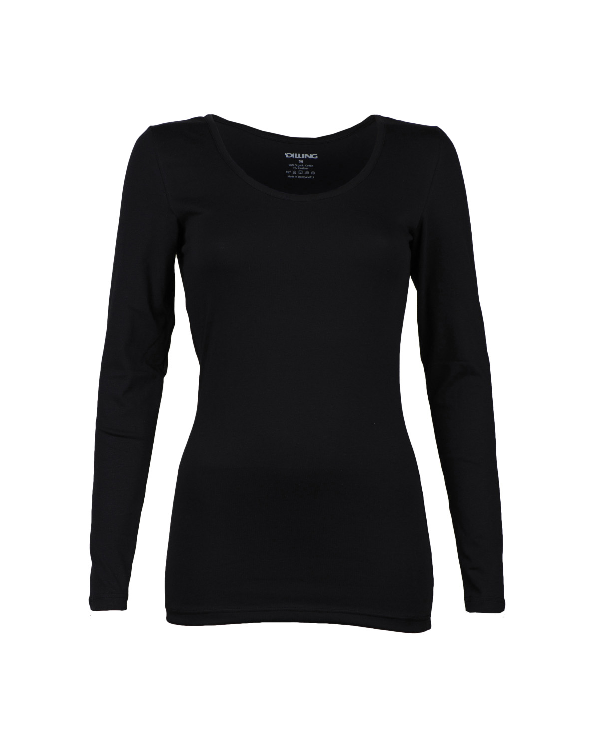 Shirt van katoen voor dames in Zwart