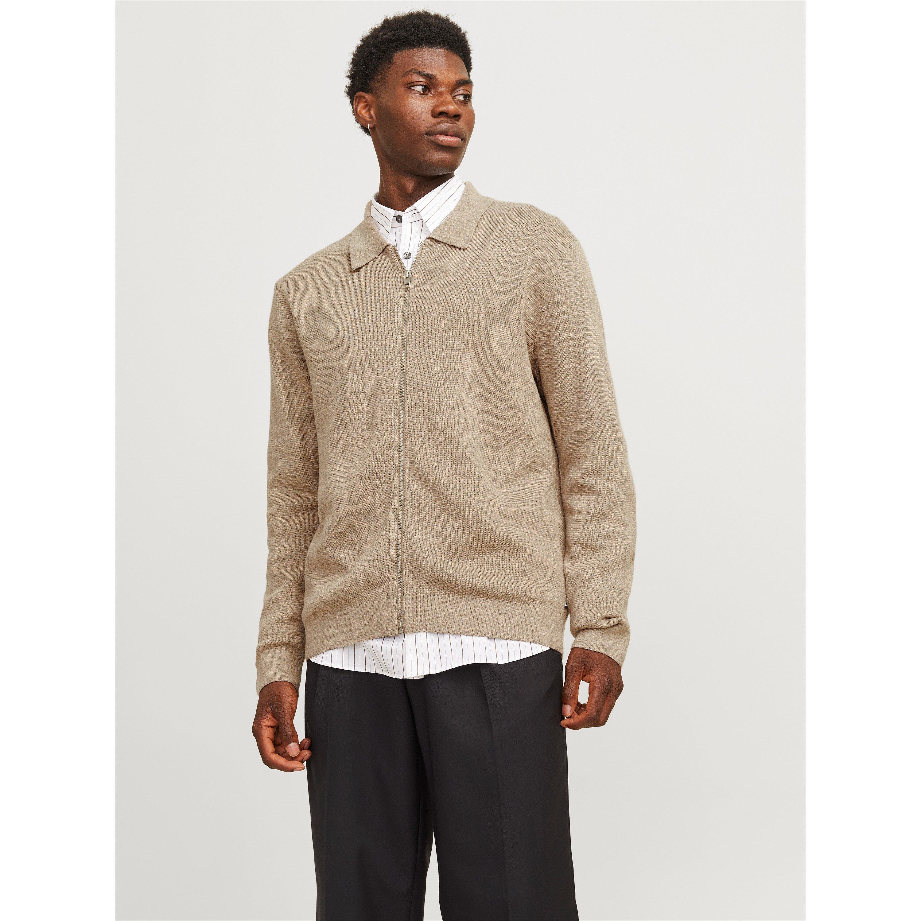 Jack and Jones JJ Stitch Knit Cardigan Mens