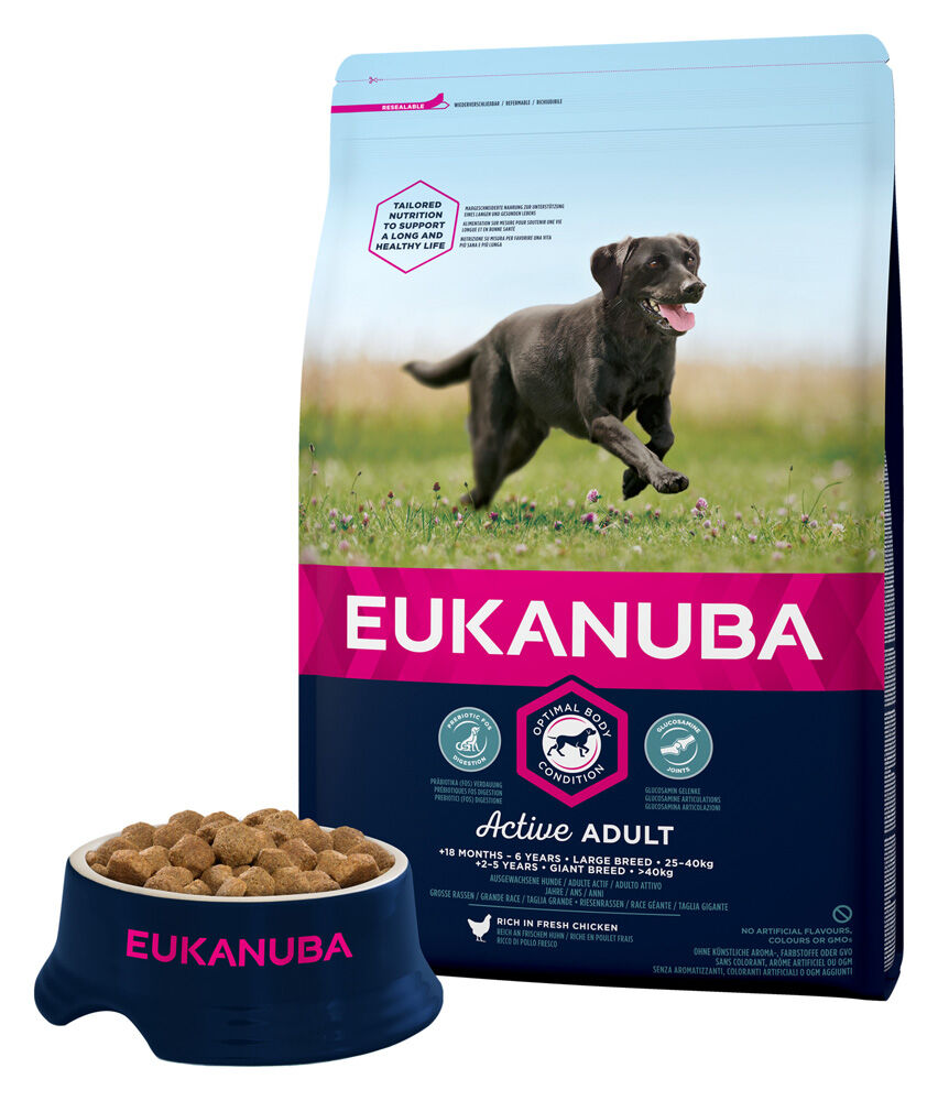 Eukanuba Active Adult Large - Hondenvoer - 3 Kilogram - kip