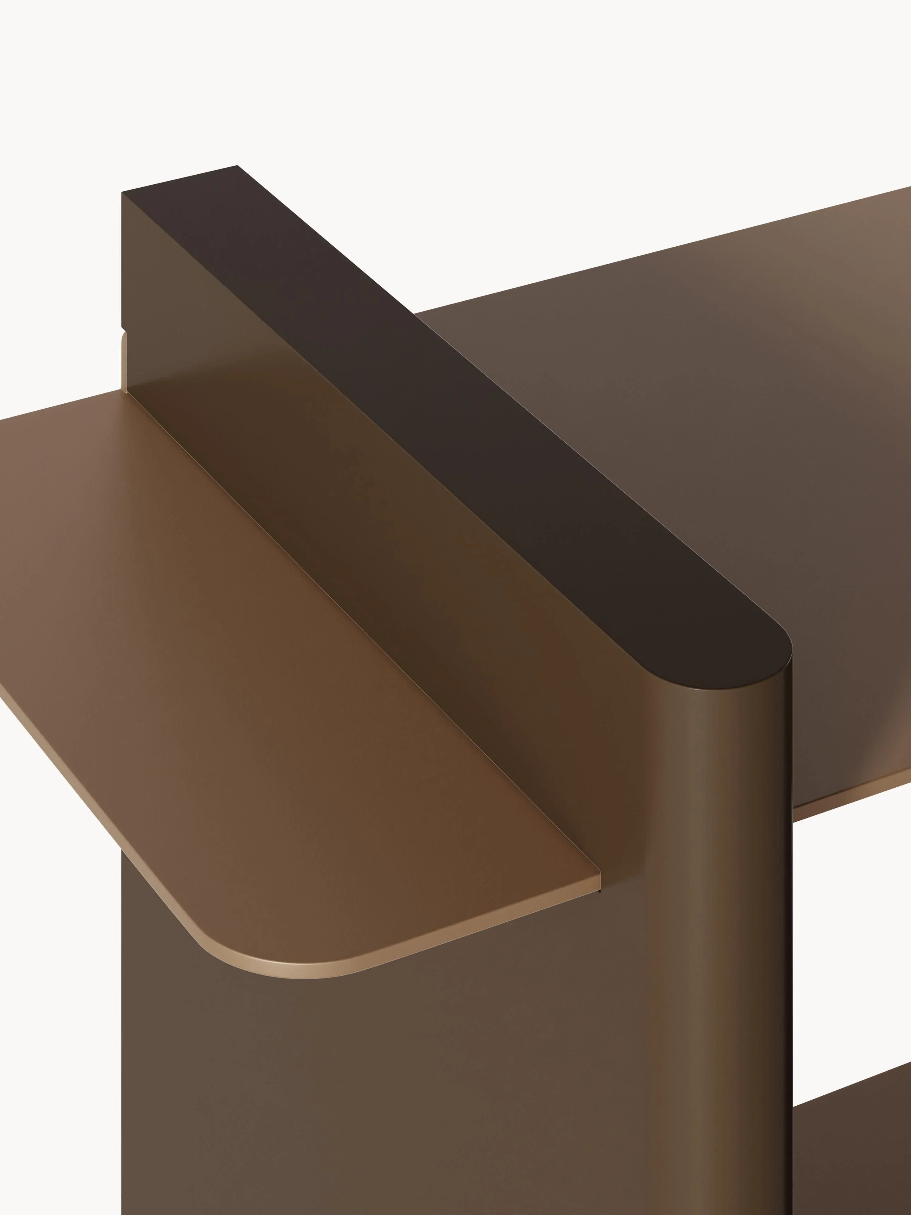 Wandkast Rami met metalen elementen