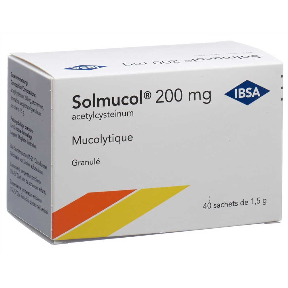SOLMUCOL Gran 200 mg ohne Zucker Btl 1.5 g