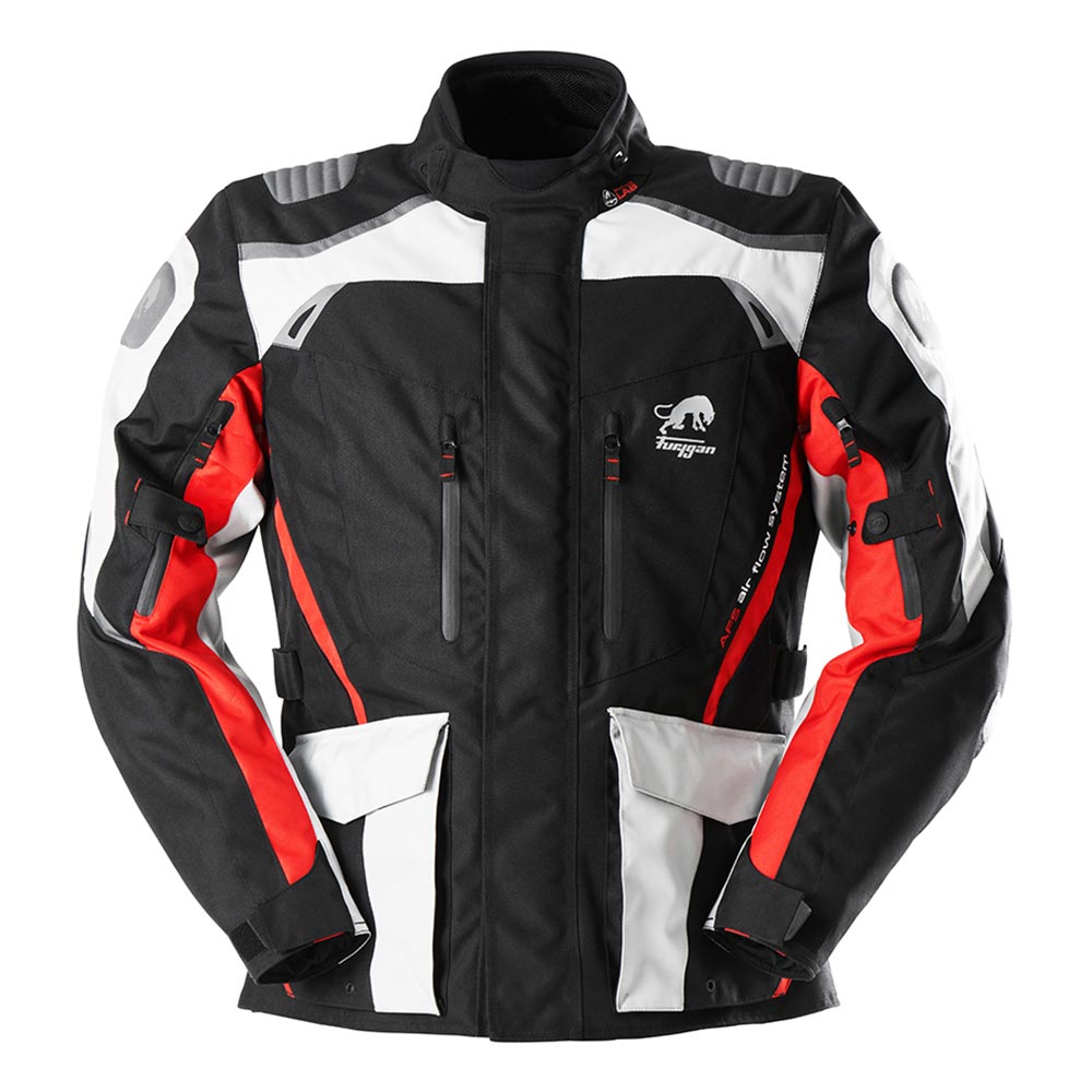 Furygan - Veste Apalaches Noir / Gris Clair / Rouge