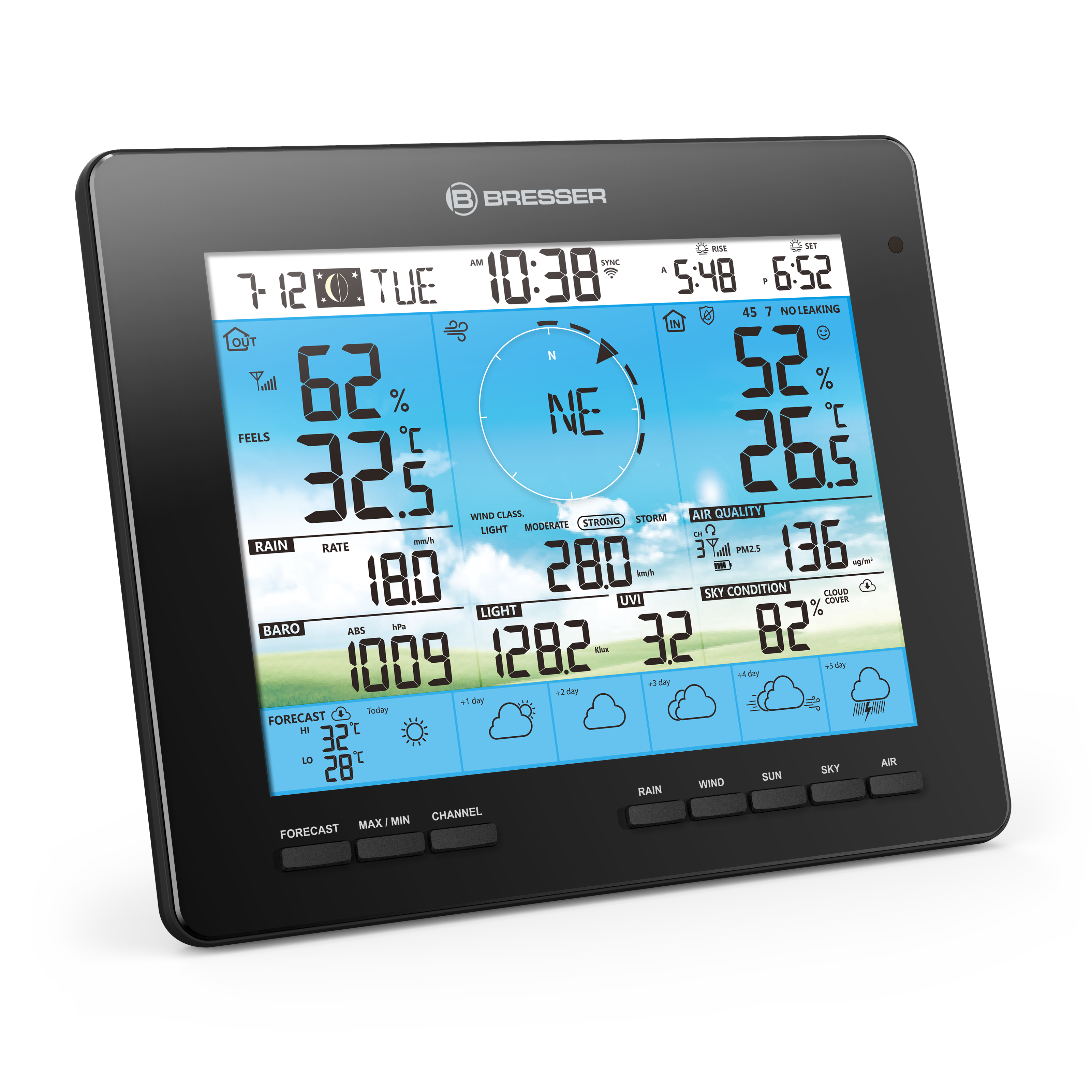BRESSER zusätzliche / Ersatz-Basisstation für 7003210 6-Tage 4CAST Wetterstation