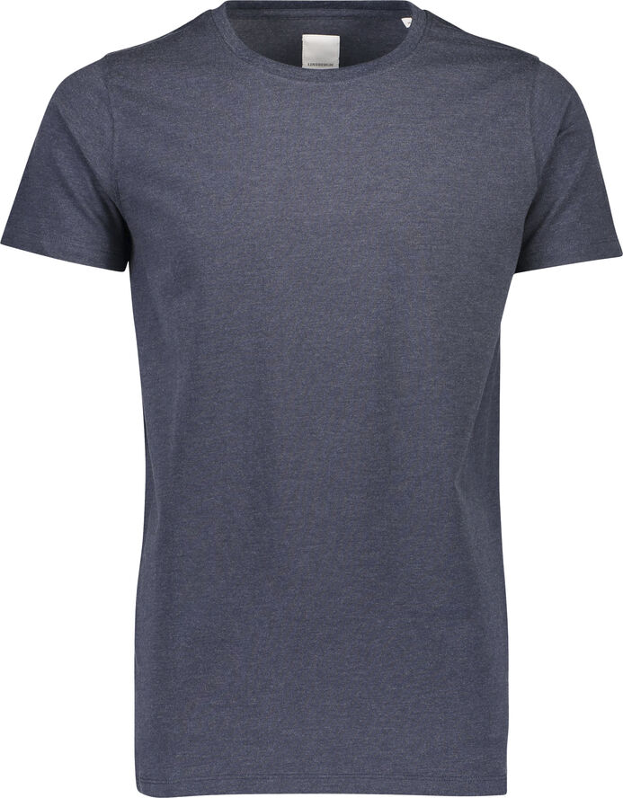 Lindbergh Rundhalset stretchy t-shirt Blå