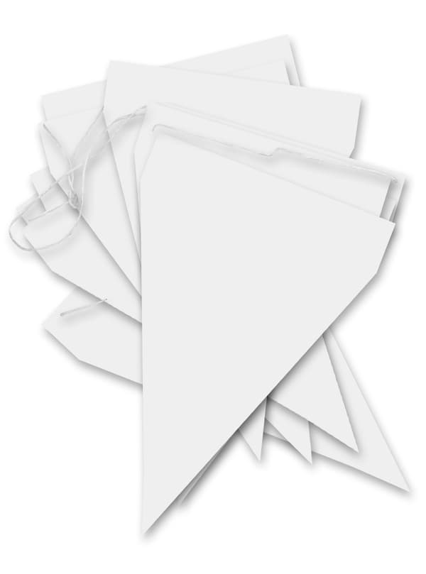 FUNIDELIA 1 Banner med hvite flagg - Standard farger til dame og mann - 0