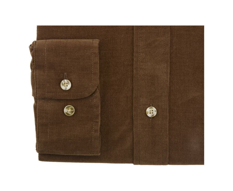 Chemise en velours Chocolat - WAYNE