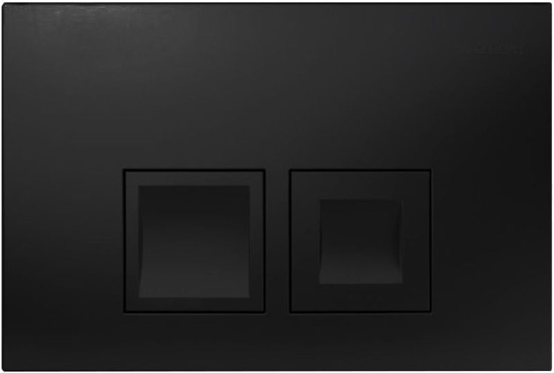 Geberit - Delta 25 Square - Bedieningsplaat - Mat Zwart - DualFlush Frontbediening