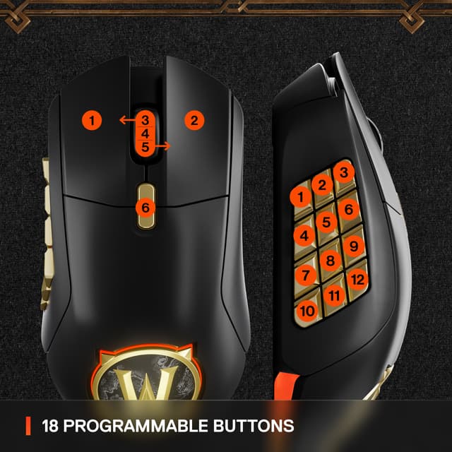 SteelSeries Aerox 9 trådløs gamingmus (WOW Limited Edition)