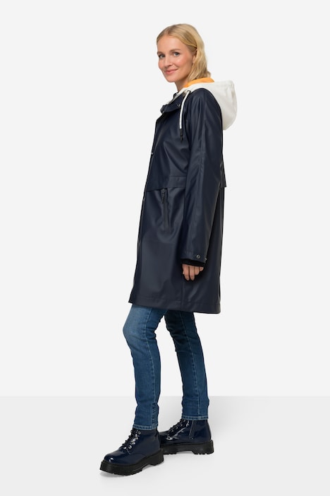 Funktions-Regenjacke, Kapuze