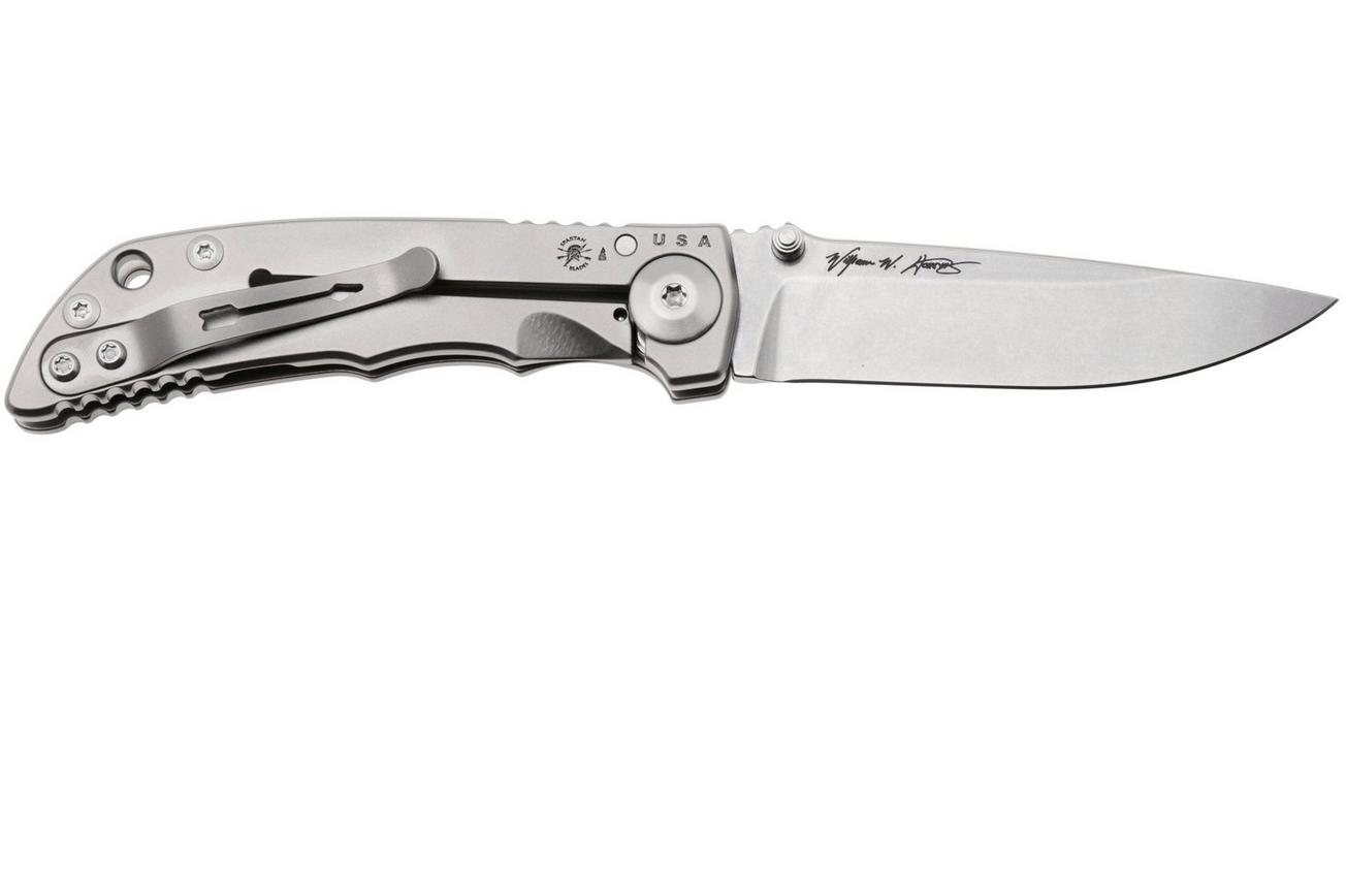 Spartan Blades Harsey Folder 3.25, SF10SW, MagnaCut Stonewashed, zakmes, Bill Harsey design