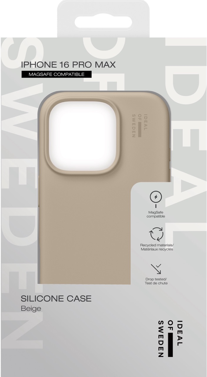 iPhone 16 Pro Max MagSafe Silikon Hülle Case Recycled (IDSICMS-I2467P-128) - Beige